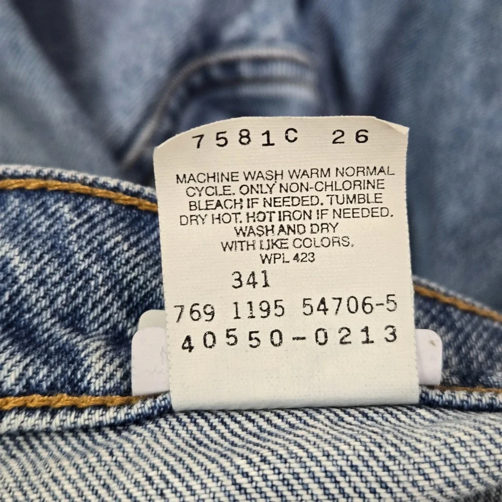 VINTAGE Levi's 550 Men Jeans 38X30 Relaxed Fit Tapered Leg Orange Tab 90s READ